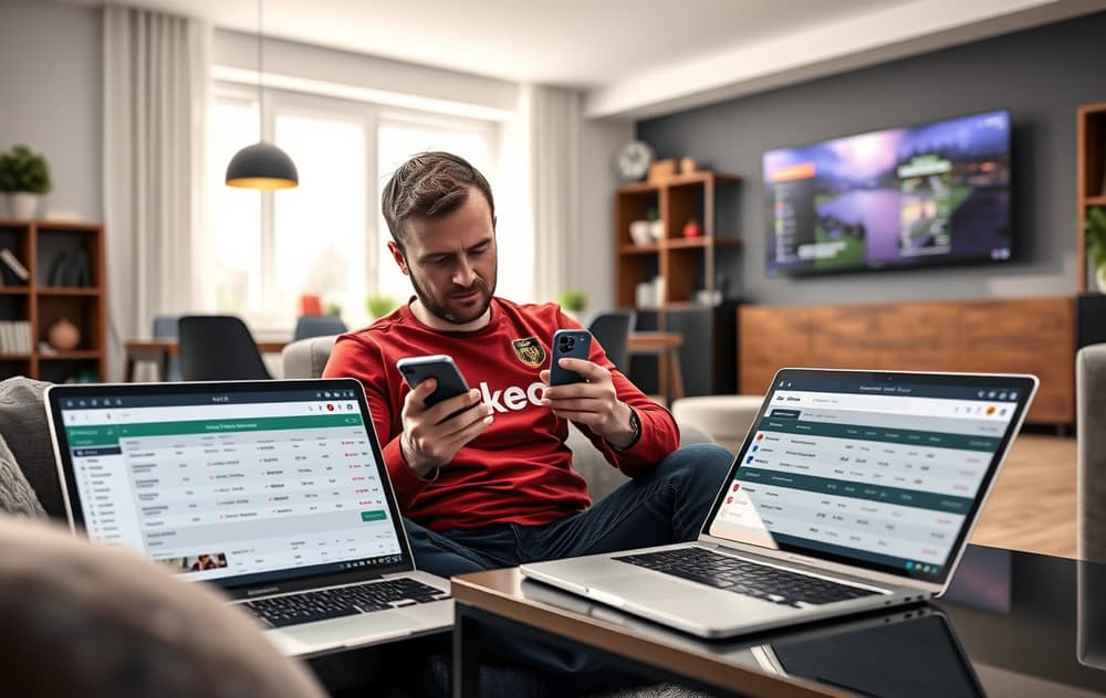 Norsk spiller sammenligner oddsbonus på mobil og PC i stuen